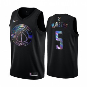 Män Washington Wizards Tröja Cassius Winston 5 Iridescent HWC Collection Swingman
